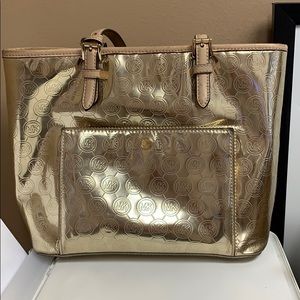 Gold Michael Kors Purse